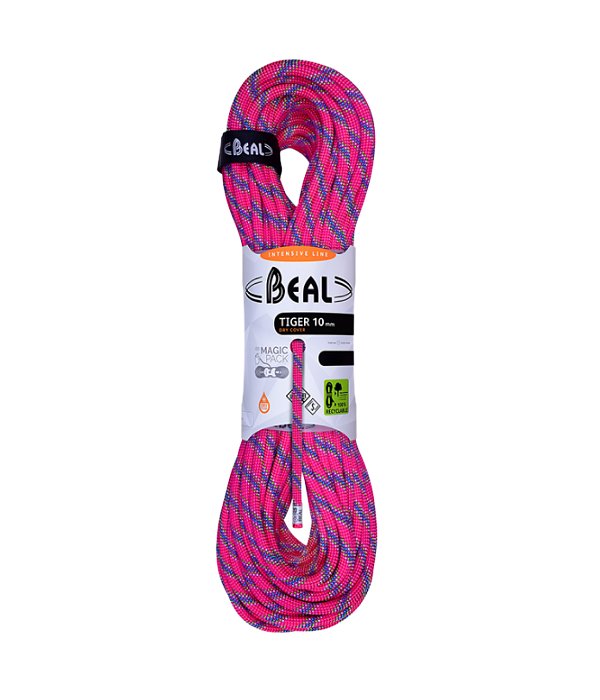 Beal lano Tiger Unicore 10mm Dry Cover 60m, růžová, 60m